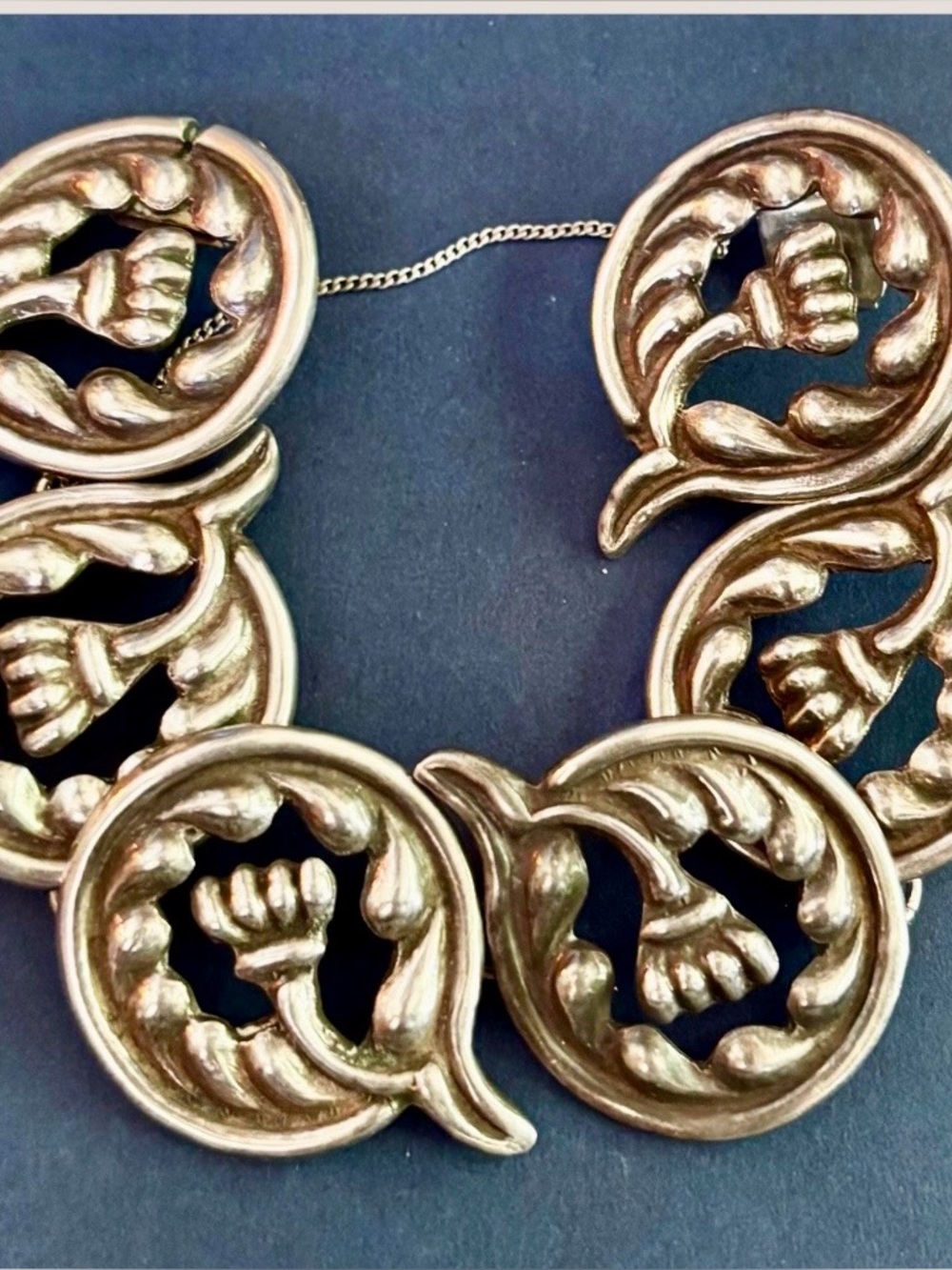 LOS CASTILLO Vintage Sterling Silver Link Bracelet